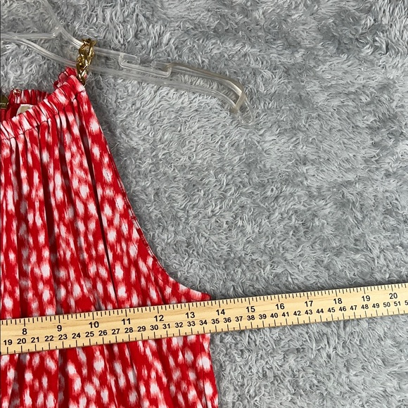 Michael Kors Red and White Midi Dress - Picture 10 of 11